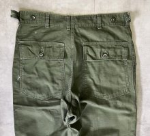 他の写真3: 60'S アメリカ軍 US ARMY "OG107" 初期モデル コットンサテン 平ボタン ベイカーパンツ ツートンカラー (VINTAGE)