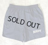 アメリカ軍 US NAVY ナイロン トレーニングショーツ ネイビー (VINTAGE)