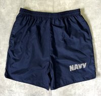 アメリカ軍 US NAVY ナイロン トレーニングショーツ ネイビー (VINTAGE)