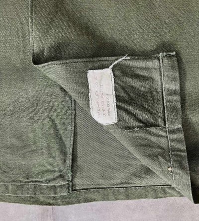 画像3: 60'S アメリカ軍 US ARMY OG107 コットンサテン ユーティリティシャツ (VINTAGE)