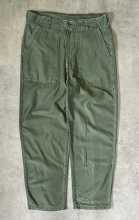 60'S アメリカ軍 US ARMY "OG107" コットンサテン ベイカーパンツ WALDESジップ ミリタリーグリーン (VINTAGE)