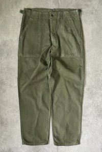 60'S アメリカ軍 US ARMY "OG107" 初期モデル コットンサテン 平ボタン ベイカーパンツ ツートンカラー (VINTAGE)