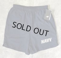 アメリカ軍 US NAVY "NEW BALANCE製" ナイロン トレーニングショーツ USA製 (DEADSTOCK)