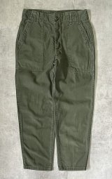 70'S アメリカ軍 US ARMY "OG107" コットンサテン ベイカーパンツ ミリタリーグリーン (VINTAGE)