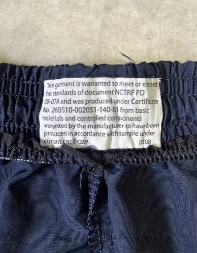 画像2: アメリカ軍 US NAVY ナイロン トレーニングショーツ ネイビー (VINTAGE)