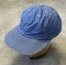 画像1: 90'S RALPH LAUREN ロゴ刺繍 ベースボールキャップ ブルー USA製 (VINTAGE) (1)