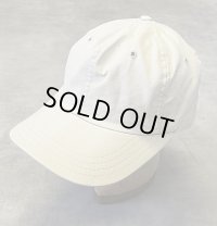 90'S RALPH LAUREN ロゴ無し ベースボールキャップ ベージュ USA製 (VINTAGE)