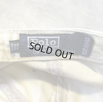 画像6: 90'S RALPH LAUREN ロゴ無し ベースボールキャップ ベージュ USA製 (VINTAGE)