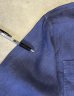 画像6: 90'S RALPH LAUREN チンスト＆マチ付き リネンシャツ ダークブルー (VINTAGE) (6)