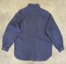 画像5: 90'S RALPH LAUREN チンスト＆マチ付き リネンシャツ ダークブルー (VINTAGE) (5)