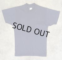 70'S BRENT シングルステッチ 耳付きポケット 半袖 Tシャツ ネイビー (VINTAGE)
