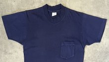 他の写真1: 70'S BRENT シングルステッチ 耳付きポケット 半袖 Tシャツ ネイビー (VINTAGE)