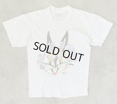 画像1: 80'S LOONEY TUNES "BUGS BUNNY" シングルステッチ 半袖 Tシャツ ホワイト USA製 (VINTAGE)