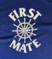 画像3: 80'S SPORTSWEAR "FIRST MATE" シングルステッチ 半袖 Tシャツ ネイビー USA製 (VINTAGE) (3)