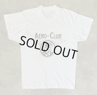 80'S AERO-CLUB シングルステッチ 半袖 Tシャツ ホワイト (VINTAGE)