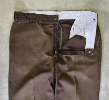 他の写真1: 80'S DICKIES 874 チビタグ ワークパンツ フェードブラウン W38L31 42TALONジップ USA製 (VINTAGE)