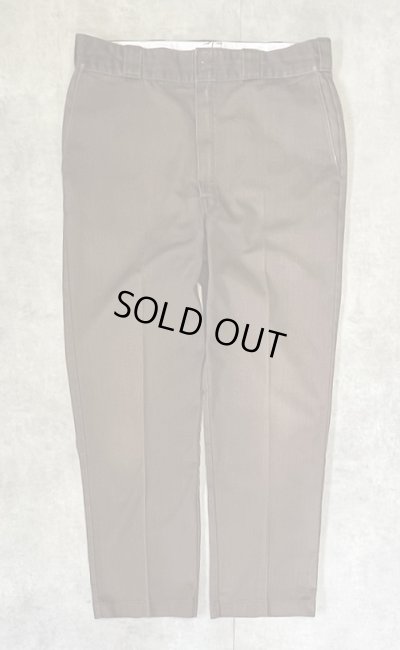 画像3: 80'S DICKIES 874 チビタグ ワークパンツ フェードブラウン W38L31 42TALONジップ USA製 (VINTAGE)