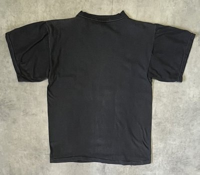 画像4: 90'S SHIT HAPPENS シングルステッチ 半袖 Tシャツ ブラック パキスタン製 (VINTAGE)