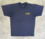 90'S GOOD YEAR シングルステッチ 両面プリント 半袖 Tシャツ フェードネイビー カナダ製 (VINTAGE)