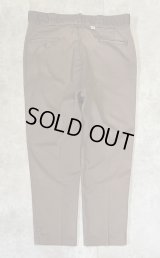 80'S DICKIES 874 チビタグ ワークパンツ フェードブラウン W38L31 42TALONジップ USA製 (VINTAGE)