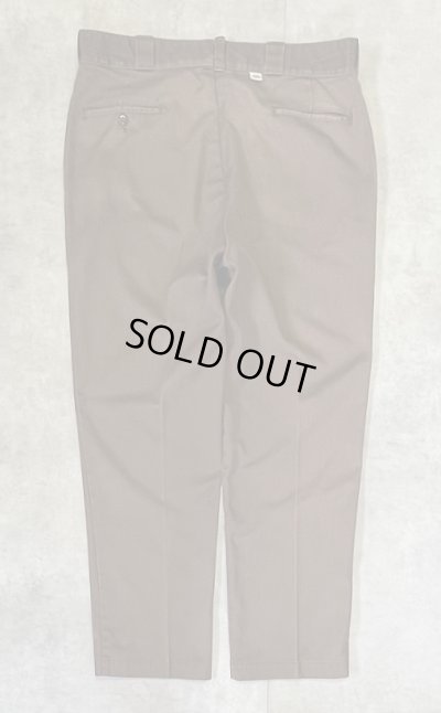 画像1: 80'S DICKIES 874 チビタグ ワークパンツ フェードブラウン W38L31 42TALONジップ USA製 (VINTAGE)