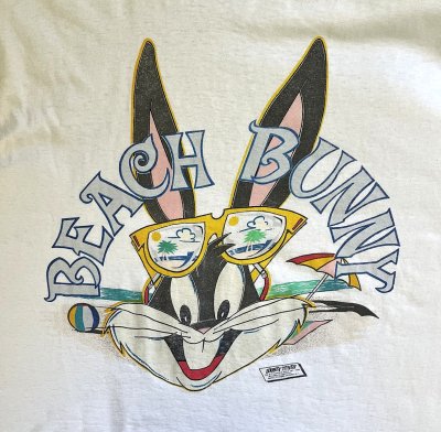 画像3: 80'S LOONEY TUNES "BUGS BUNNY" シングルステッチ 半袖 Tシャツ ホワイト USA製 (VINTAGE)