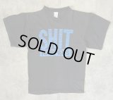 90'S SHIT HAPPENS シングルステッチ 半袖 Tシャツ ブラック パキスタン製 (VINTAGE)