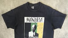 他の写真1: 90'S NELSON MANDELA シングルステッチ 半袖 Tシャツ ブラック USA製 (VINTAGE)