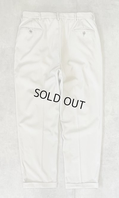 画像5: 90'S RALPH LAUREN ツータック トロピカルウールパンツ ライトベージュ イタリア製 (VINTAGE)