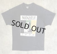 90'S NELSON MANDELA シングルステッチ 半袖 Tシャツ ブラック USA製 (VINTAGE)
