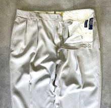 他の写真1: 90'S RALPH LAUREN ツータック トロピカルウールパンツ ライトベージュ イタリア製 (VINTAGE)