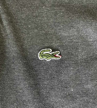画像3: 80'S CHEMISE LACOSTE 長袖 ポロシャツ ダークグレーヘザー フランス製 (VINTAGE)