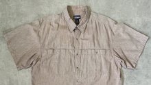 他の写真1: 90'S PATAGONIA  スナップボタン 半袖 シャンブレーシャツ ライトブラウン 香港製 (VINTAGE)
