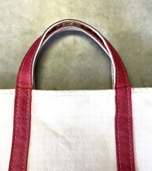 他の写真1: 80'S LL Bean 2色タグ キャンバス トートバッグ レッド/オフホワイト USA製 (VINTAGE)