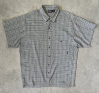01'S PATAGONIA オーガニックコットン 半袖 ACシャツ チェック柄 ポルトガル製 (VINTAGE)