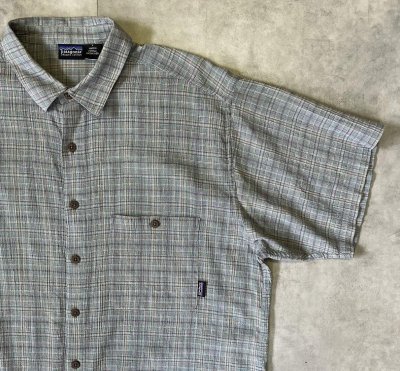 画像3: 01'S PATAGONIA オーガニックコットン 半袖 ACシャツ チェック柄 ポルトガル製 (VINTAGE)