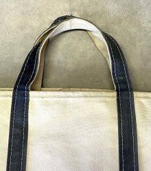 他の写真1: 80'S LL Bean 2色タグ キャンバス トートバッグ ネイビー/オフホワイト USA製 (VINTAGE)