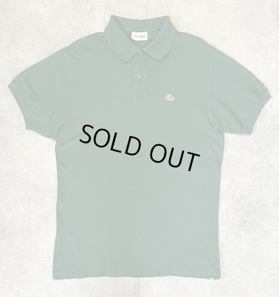 画像1: 80'S CHEMISE LACOSTE ポロシャツ ダークグリーン フランス製 (VINTAGE)