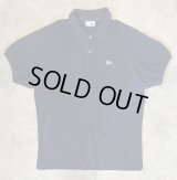 80'S CHEMISE LACOSTE ポロシャツ ネイビー フランス製 (VINTAGE)