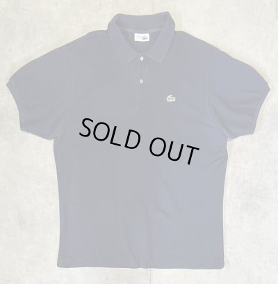 画像1: 80'S CHEMISE LACOSTE ポロシャツ ネイビー フランス製 (VINTAGE)