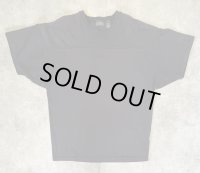 90'S J.CREW 旧タグ 半袖 フットボール Tシャツ ブラック (VINTAGE)
