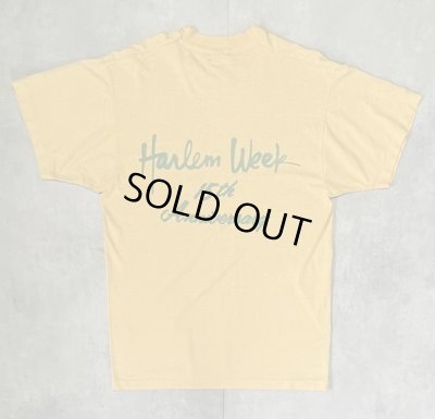 画像4: 90'S HARLEM WEEK 15th ANNIVERSARY シングルステッチ 両面プリント 半袖 Tシャツ イエロー USA製 (VINTAGE)