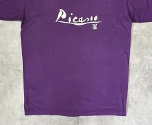 他の写真3: 80'S PICASSO "NY1980" シングルステッチ 半袖 Tシャツ パープル USA製 (VINTAGE)