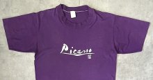 他の写真1: 80'S PICASSO "NY1980" シングルステッチ 半袖 Tシャツ パープル USA製 (VINTAGE)