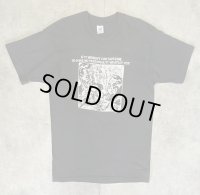90'S CAFFEINE シングルステッチ 半袖 Tシャツ ブラック USA製 (VINTAGE)