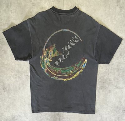 画像4: 90'S JETHRO TULL "25th ANNIVERSARY TOUR" 両面プリント シングルステッチ 半袖 Tシャツ フェードブラック (VINTAGE)