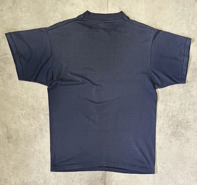 画像4: 90'S BAR LE CHAMO シングルステッチ 半袖 Tシャツ フェードネイビー (VINTAGE)