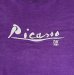 画像3: 80'S PICASSO "NY1980" シングルステッチ 半袖 Tシャツ パープル USA製 (VINTAGE) (3)