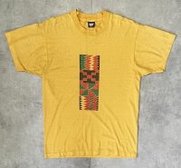 90'S HARLEM WEEK 15th ANNIVERSARY シングルステッチ 両面プリント 半袖 Tシャツ イエロー USA製 (VINTAGE)