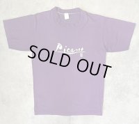 80'S PICASSO "NY1980" シングルステッチ 半袖 Tシャツ パープル USA製 (VINTAGE)
